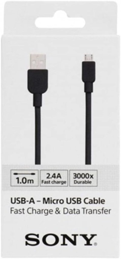 Sony Cp-Ab100Bbox Mikro Usb Şarj Ve Data Kablosu, Siyah