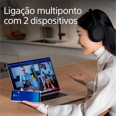 Sony WH-1000XM5 Tamamen Kablosuz Gürültü Engelleme Özellikli Kulaklık - 30 saate kadar pil ömrü - Google Asistan ile uyumlu - Telefon görüşmeleri için dahili mikrofon - Siyah