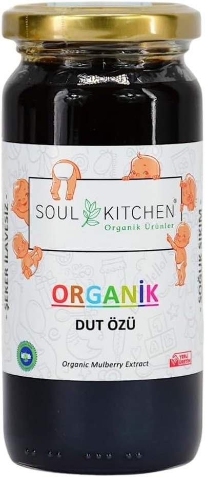 Soul Kitchen Organik Dut Özü 315gr (Soğuk Sıkım) (Şeker İlavesiz)