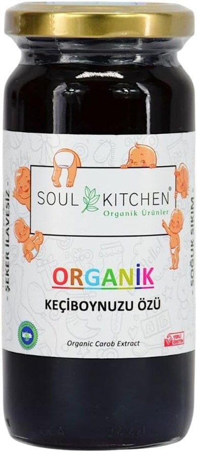 Soul Kitchen Organik Keçiboynuzu Özü 315gr (Soğuk Sıkım) (Şeker İlavesiz)