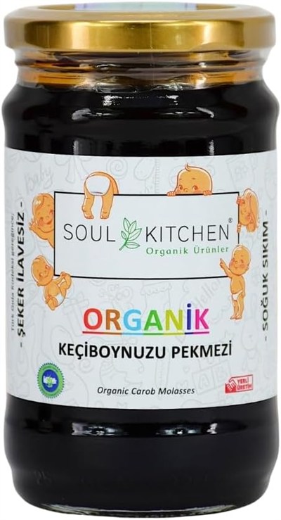 Soul Kitchen Organik Keçiboynuzu Pekmezi 380gr (Soğuk Sıkım) (Şeker İlavesiz)