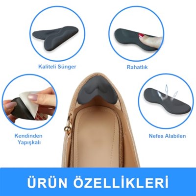 SP06 - Yapışkanlı Bilek Koruma | Topuk Vurma Önleyici Ve Ayakkabı Daraltma Yumuşak Sünger Ped