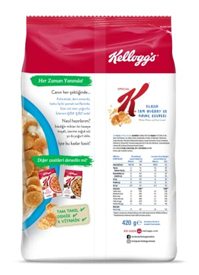 SPECIAL K Kahvaltılık Gevrek Sade 420 g