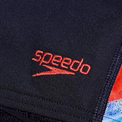 Speedo Digi Alov Panelli Asht Jm Erkek Çocuk Slip Mayosu, 8-10 Yaş, Siyah