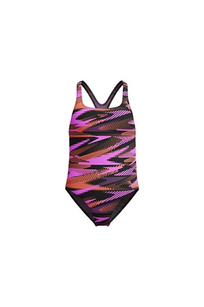 Speedo Hyperboom Alv Mdlt Jf Purple Kız Çocuk Mayosu 8-00372818290 Mor