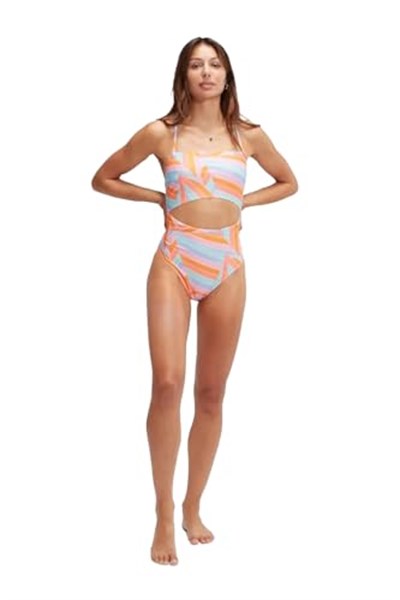 Speedo Kadın Yeni Trend Baskılı Yüzme Kostümü Komik Pembe Balkabağı Baharatı Meraklı Mavi Aşk Tanrısı Mercan