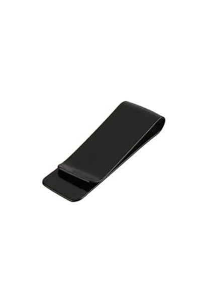 Spelt Metal Kağıt Para Tokası Kart Tutucu Klips Cüzdan Siyah 5,2cm x 2cm