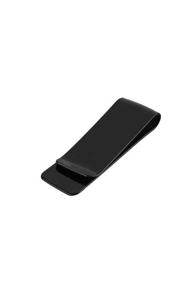 Spelt Metal Kağıt Para Tokası Kart Tutucu Klips Cüzdan Siyah 5,2cm x 2cm