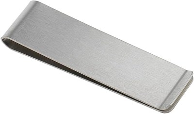 Spelt Metal Kağıt Para Tokası Kart Tutucu Klips Cüzdan Ataş Gümüş 70 mm x 20 mm