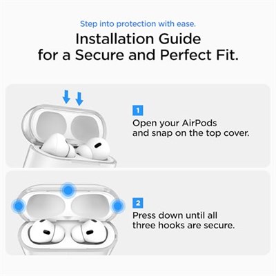 Spigen AirPods Pro 3 ile Uyumlu Kılıf Ultra Hybrid Sararmaya Dayanıklı Şeffaf Kapak - ACS10019 (Spigen TR Garantili)