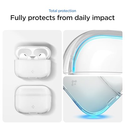 Spigen AirPods Pro 3 ile Uyumlu Kılıf Ultra Hybrid Sararmaya Dayanıklı Şeffaf Kapak - ACS10019 (Spigen TR Garantili)