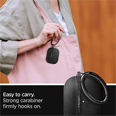 Spigen AirPods Pro ile Uyumlu Kılıf Urban Fit Örgü Kumaş Siyah Kapak - ASD00572 (Spigen TR Garantili)