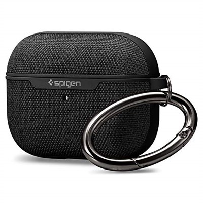 Spigen AirPods Pro ile Uyumlu Kılıf Urban Fit Örgü Kumaş Siyah Kapak - ASD00572 (Spigen TR Garantili)