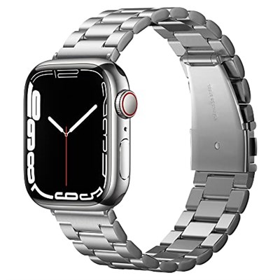 Spigen Apple Watch 44mm / 42mm (Seri 1/2/3/4/5/6/SE ile Uyumlu) Kayış Modern Fit Silver - 062MP25404