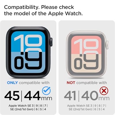 Spigen Apple Watch 45mm Seri 9/8/7 ile Uyumlu Film Ekran Koruyucu Neo Flex HD (3 Adet) Şeffaf - AFL04049 (Spigen TR Garantili)