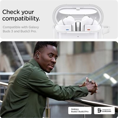 Spigen Galaxy Buds 3 Pro/Buds 3 ile Uyumlu Kılıf Ultra Hybrid Sararmaya Dayanıklı Beyaz Şeffaf Kapak - ACS08431 (Spigen TR Garantili)