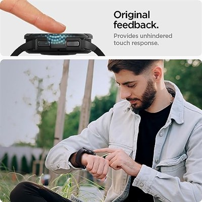 Spigen Galaxy Watch 6 (47mm) Cam Ekran Koruyucu Kolay Kurulum Glas.tR EZ Fit Slim HD (2 Adet) - AGL07066