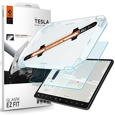 Spigen Tesla Model Y (2024-2023) & Model 3 (2023) Cam Ekran Koruyucu GLAS.tR EZ Fit Anti-Glare - AGL01086
