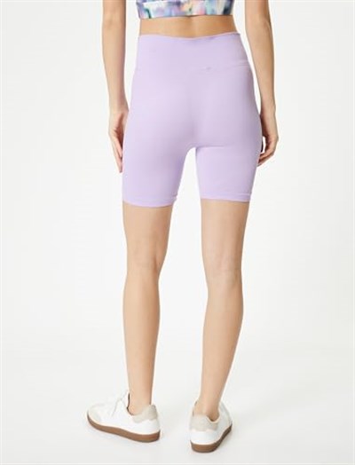 Spor Dikişsiz Biker Tayt Yüksek Bel Slim Fit