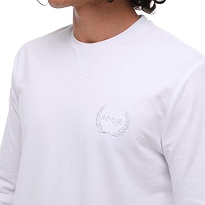 SPQR Kısa Kollu Sweatshirt NEPTUNE BEYAZ