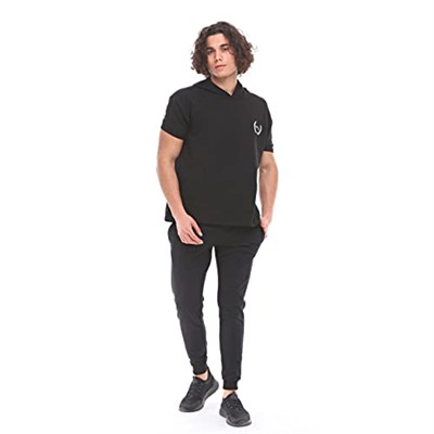SPQR Kısa Kollu Sweatshirt NEPTUNE SİYAH