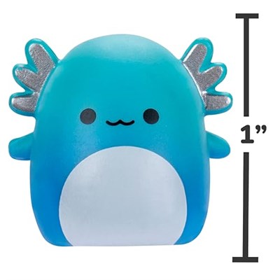 Squish-a-longs Mini-Squish 8li Paket (Dalga 3, Stil 1) - Kokarca, Pembe Penguen, Mavi Axolotl, aksesuarlar ve daha fazlası