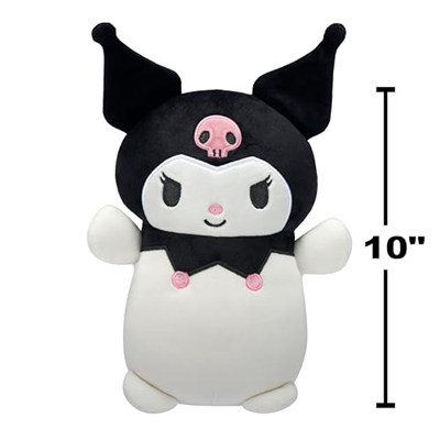 Squishmallows Orijinal Sanrio 10-inç Kuromi HugMees - Orta Boy Ultrasoft Resmi Jazwares Peluş