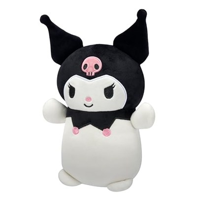 Squishmallows Orijinal Sanrio 10-inç Kuromi HugMees - Orta Boy Ultrasoft Resmi Jazwares Peluş