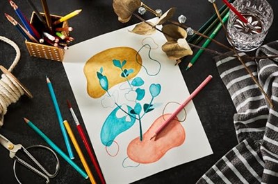 STABILO aquacolor ARTY - Kuru Boya Kalemi - 12li Paket - Çeşitli Renkler