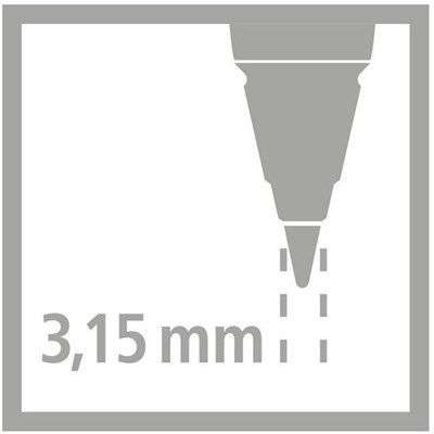 STABILO EASYergo 3.15 Uç 6lı Kutu - Bedenler: 3.5 mm, 1.4 mm
