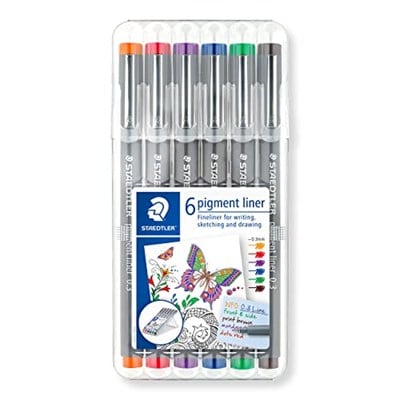 Staedtler 30803Ssb6 Pigment Liner Karışık Renk 0.3 mm 6lı Set