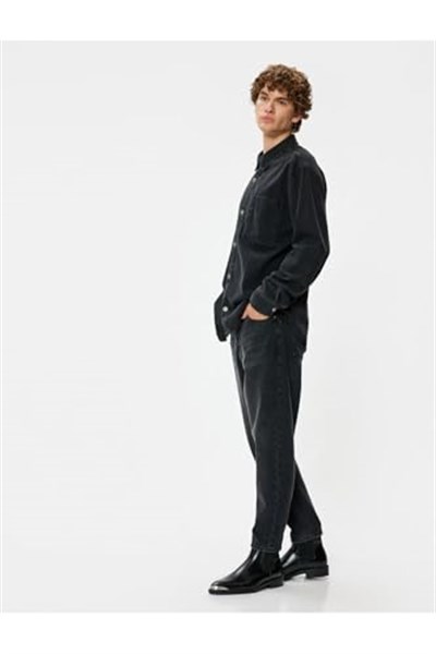Standart Bel Loose Fit Kot Pantolon - Steve Jeans