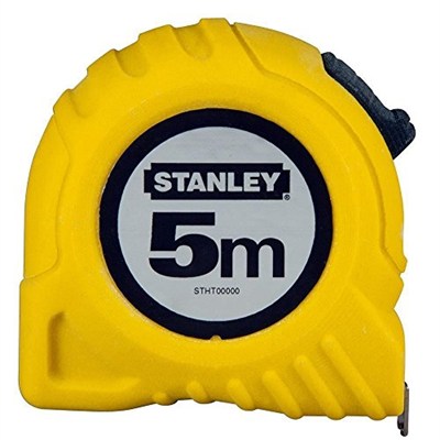 Stanley 1-30-497 Şerit Metre, 5mx19mm, Sarı/Siyah