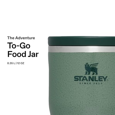 Stanley Adventure To-Go Yemek Termosu, Yeşil (Hammertone Green), 0.35 Litre