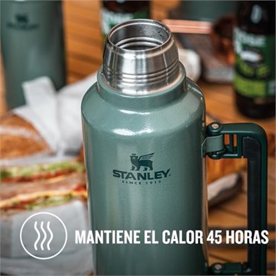 Stanley Classic Legendary Vakumlu Çelik Termos, 1.9 Litre, Yeşil (Hammertone Green)