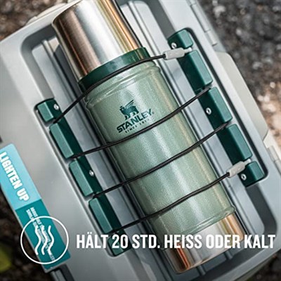 Stanley Classic Legendary Vakumlu Çelik Termos, Yeşil (Hammertone Green), 0.75 L
