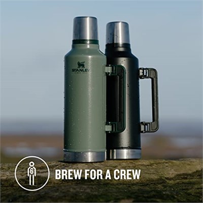 Stanley Classic Legendary Vakumlu Çelik Termos, 1.4 Litre, Mat Siyah