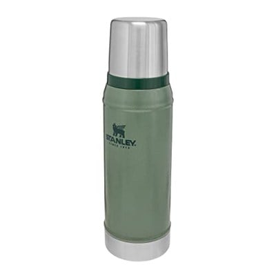 Stanley Classic Legendary Vakumlu Çelik Termos, Yeşil (Hammertone Green), 0.75 L