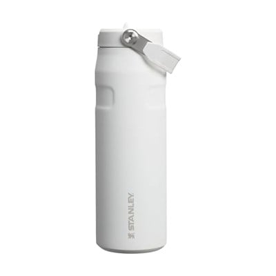 STANLEY IceFlow™ Aerolight™ Flip Straw 2.0 Pipetli Termos Su Şişesi 0.7 Litre - Beyaz (Frost) | Paslanmaz Çelik