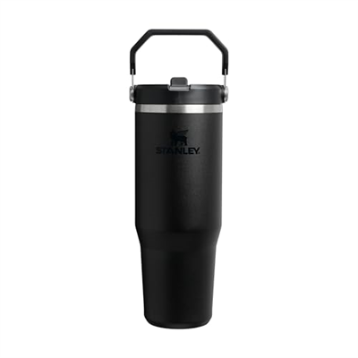 Stanley IceFlow Flip Straw Tumbler Pipetli Termos Bardak, Siyah 2.0, 0.89 Litre - Seçenekler: 0.89 L, 0.9 Liters