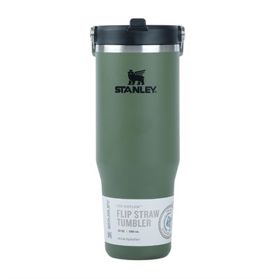 Stanley IceFlow Flip Straw Tumbler Pipetli Termos Bardak, 0.89 Litre, Haki (Dried Pine) - Seçenekler: 0.89 L, 0.9 Liters