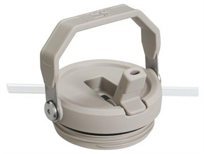 Stanley IceFlow Paslanmaz Çelik Pipetli Bardak - Ev, Ofis veya Araba için Vakum Yalıtımlı Su Şişesi Yeniden Kullanılabilir Bardak Sızdırmaz Kapaklı Soğuk 12 Saat Buzlu 2 Gün, 20 oz, Kül