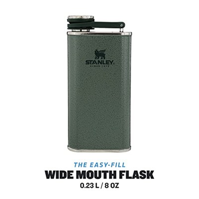 Stanley Klasik Paslanmaz Çelik Cep Matarası, 0.23 Litre, Yeşil (Hammertone Green)