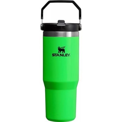 STANLEY Paslanmaz Çelik IceFlow Flip Hasır Bardak (Neon Yeşili, 30 oz)
