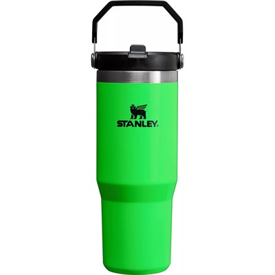 STANLEY Paslanmaz Çelik IceFlow Flip Hasır Bardak (Neon Yeşili, 30 oz)