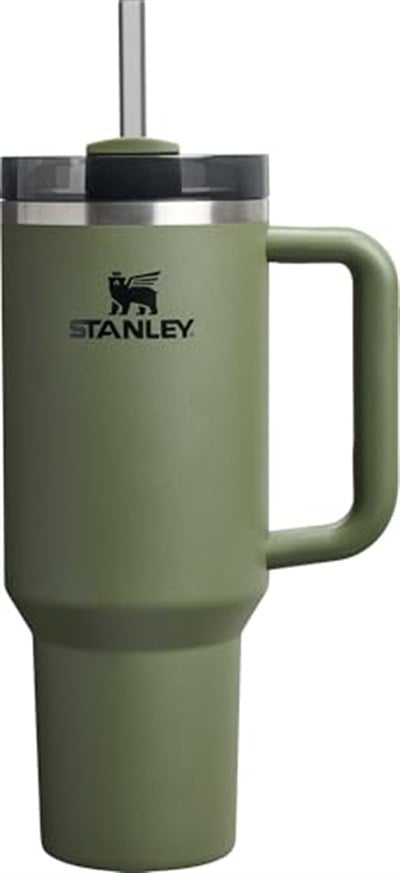 Stanley Quencher H2.0 Saplı ve Pipetli Bardak 40 oz | Flowstate 3 Pozisyonlu Kapak | Seyahat için Uyumlu Bardak | Yalıtımlı Paslanmaz Çelik Bardak | BPA İçermez | Kurutulmuş Çam