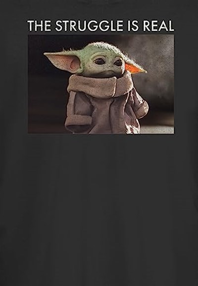 Star Wars The Mandalorian - Baby Yoda Meme Bisiklet Yaka T-Shirt Tişört Kadın
