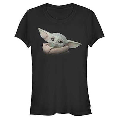 Star Wars The Mandalorian - The Child Face Bisiklet Yaka T-Shirt Tişört Kadın