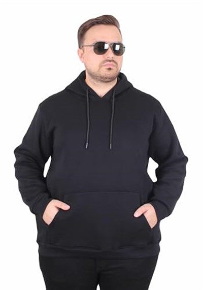 Starbattal Büyük Beden Erkek Basic Sweat Kapüşonlu 11700-45