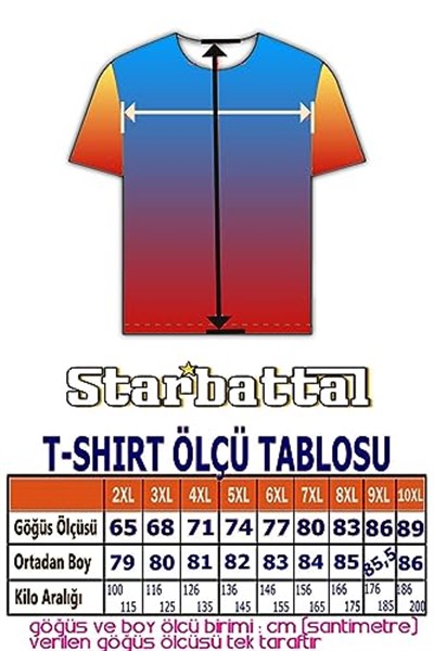 Starbattal Büyük Beden Sıfır Yaka Tişört Butterfly 23107 Marin